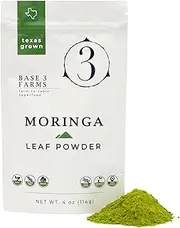 100% USA Organically Grown Moringa Leaf Powder, Premium, Non-GMO, Vegan-Raw, Gluten-Free, Pure Moringa Leaf: Energy, Weight, Recovery, Natural Superfood, Ecofriendly Package (4oz)