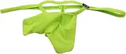 T M Collection G-String Strikeskin Single Ball Bag Fixed G-String Men's, Neongreen, M