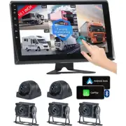 RV Camera System with Wireless Carplay Android Auto, 5 1080P Backup Camera Dash