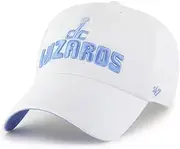 47 Brand Women Washington Wizards Luminance Adjustable Cap, Snapback Hat White, White, One Size