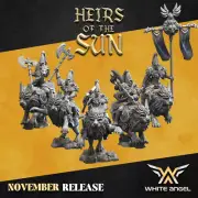 High Elf Lion Riders | White Angel 28/32mm Fantasy Wargaming Miniatures 28mm