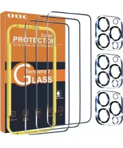 Tempered Glass Screen Protectors For iPhone 15 Pro-3 Count