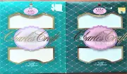 2 Aida Cross Stitch Fabric Charles Craft 12 x18" VTG 18 ct White 16 Count Ivory