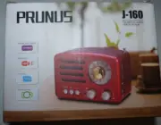 PRUNUS J-160 Portable Transistor Radio AM FM Small Retro Vintage Radio (Red)