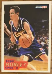 BOBBY HURLEY, 1993-1994 FLEER ROOKIE CARD, BASKETBALL STAR !