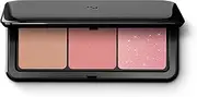 KIKO Milano Multi Finish Trio Blush & Bronzer Palette 02 | Face Palette with 1 Bronzer and 2 Rouges with Matte and Metallic Finish