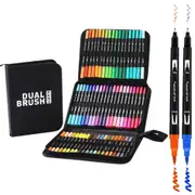 72 Colors Markers Dual Tip Markers Felt Tip For Adult Coloring Books-Style 2