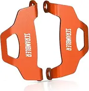 ZEISIU Fit for Ducati Scrambler 1100 Street Classic Mach 2.0 Sport Pro Desert Sled Motorcycle Front Brake Caliper Guard Cover Protection(Orange)