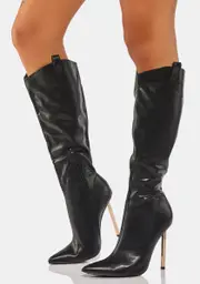 Ink Moving On Up Knee High Boots