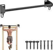 SELEWARE Wall Mounted Pull Up Bar, Heavy Duty Chin Up Bar For Doorway, Home Gym