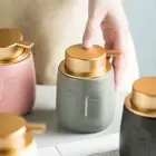 Nordic Hand Soap Dispenser Portrait Ceramic Emulsion Bottles Hand Sanitizer