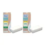 2x White Magic 28cm King Eraser Sponge Kitchen Cleaning Stain Remover Cleaner WH