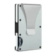 2 Pcs Silver Aluminum Alloy RFID Blocking Wallet – Compact, Lightweight Credit C