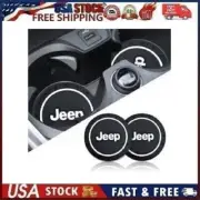 2 pk Cup Mat Car Drink Holder Insert Silicone Coaster Set for JE-EP Wrangler S-1