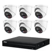 Dahua 6 x 6MP TIOC DH-IPC-HDW3649H-AS-PV-ANZ Turret Kit with 8CH NVR CCTV