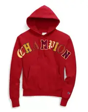 Champion Life® Men's Reverse Weave® Pullover Hoodie, Old English Lettering Red