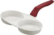 Nonstick Egg Frying Pan Slot Pancake Cooker with Long Handle Versatile Breakfast Tool for Eggs Pancakes and Burgers Compact Design for Easy Cooking and Cleaning
