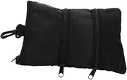 GAROZATION Portable Golf Pouch Bag for Valuables Durable Storage with Multi Pockets Space Saving Design for Golf Accessories and Balls for Men and Women