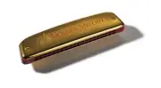 HOHNER 2416-C Golden Melody Tremolo Harmonica, Key of C, Gold