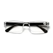 1 PK Mens Womens Unisex Half Clear Frame Reading Glasses Lightweight Readers