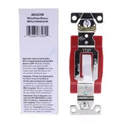 Eaton White INDUSTRIAL Single Pole Toggle Wall Light Switch 20A 120/277V AH1221W