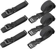 TEHAUX 6pcs Adjustable Luggage Straps with Heavy Duty Buckles for Secure Travel Packing Essentials Versatile Glide Straps for Suitcases Backpacks and Travel Cases
