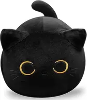 Black Cat Plush, Cat Stuffed Animal Toy Pillow, Soft Plush Pillow, Black Cat Plush Toy, Gifts for Boys Girls Kids