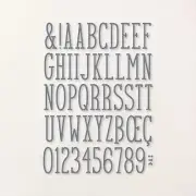 Stampin Up ALPHABET À LA MODE DIES - NEW Set!