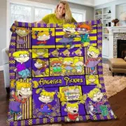 Angelica Pickles Blanket, Cartoon Character Fleece, Sherpa Blanket
