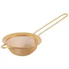 Stainless Steel Fine Mesh Oil Strainer Golden Flour Sifter Sieve Colanders2647
