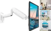 Single Monitor Wall Mount for 13 to 32 Inch Computer Screens, Gas Spring