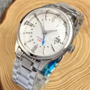 40mm Tandorio White Dial Double Bow Sapphire Glass NH34 GMT Automatic Mens Watch