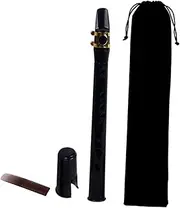 ERINGOGO 1 Set Mini Pocket Saxophone Portable Woodwind Instrument with Carrying Bag Black for Travel Beginners Experience Full Sized Sound Anytime