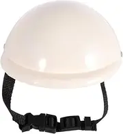 VICASKY 1Pc Puppy Dog Helmet Safety Hat Soft Padded Design for Sun Rain Protection Durable Pet Supplies White for