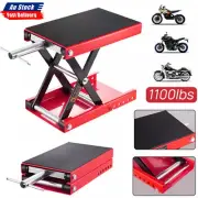 Scissor Lift Jack 500kg Motorbike Stand Heavy Duty Motorbike Service Lift Black