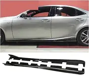 A Style Real Carbon Fiber Door Aprons Side Skirts Compatible for Lexus IS200T IS250 IS300 is Car Model 2013-2019(Unpainted FRP)