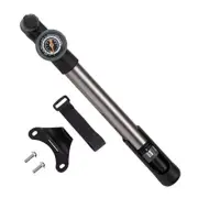 Mini Bike Pump with Gauge 2 Stage HP/HV 120 PSI Schrader & Presta Bike Tire