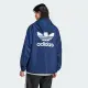 【adidas 愛迪達】ADICOLOR 風衣外套 運動 穿搭 男 三葉草 深藍(IR9858)