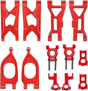 NMNRC Alum Front Rear Suspension Arm Steering Knuckle Caster Blocks C Rear Hub Carrier for 1/10 Arrma Gorgon 4x2 Mega 550 RC Car Upgrades Part