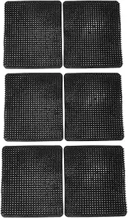 6 Pcs Chicken Nesting Box Pads Soft PE Mats Clean and Safe for Hens Suitable for All Coops and Cages (Black)