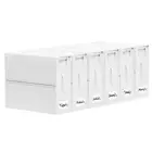 SheetCube Bed Sheet Organizers and Storage 6 Pack, Foldable Linen Closet Orga...