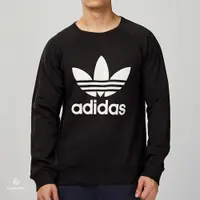 在飛比找蝦皮商城優惠-Adidas Trefoil Crew 男子 黑白 三葉 大