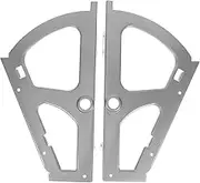 JUMPLAWN 1pair Stainless Steel Frame Mechanism for Shoe Cabinet Single Layer Shoe Storage Cabinet Replacement Hinges Hardware Fittings for Drawer Door Rack Repair