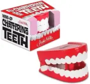 Wind-Up Chattering Teeth - Classic Funny Gag Prank Joke Gift - Archie McPhee