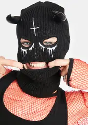 [Too Fast] Cross Devil Ski Mask