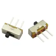 100pcs SS-12D00 1P2T mounting slide switch power supplies switch 5mm handle