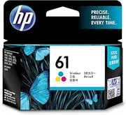 HP 61 Genuine Original Tri-Color Printer Ink Cartridge works with HP Deskjet 1000, 2000, 3000, HP Envy 4500, 5500, HP Officejet 2600, 4600 series- (CH562WA)