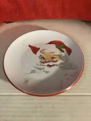 One Hundred 80 Degrees Melamine 2014 Christmas Santa Plate 8.5”w. DWK105