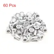 60pcs Aluminum Alloy Flat Head Rivet Nut Insert for Car