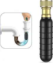 Fosenlion Medium Drain Cleaning Bladder Fits 1.5"–3" Pipes, Drain Bladder Unclogger for Bathroom Sinks, Showers, Swimming Pool Drains, Kitchen Sinks and Main Drains